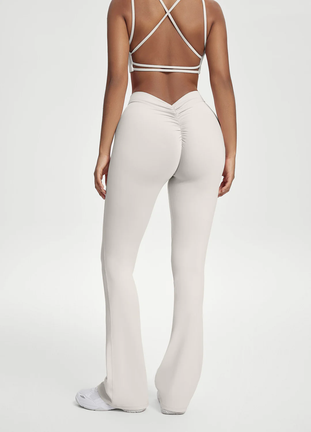 Scrunch Back Flared Leggings - Image 2