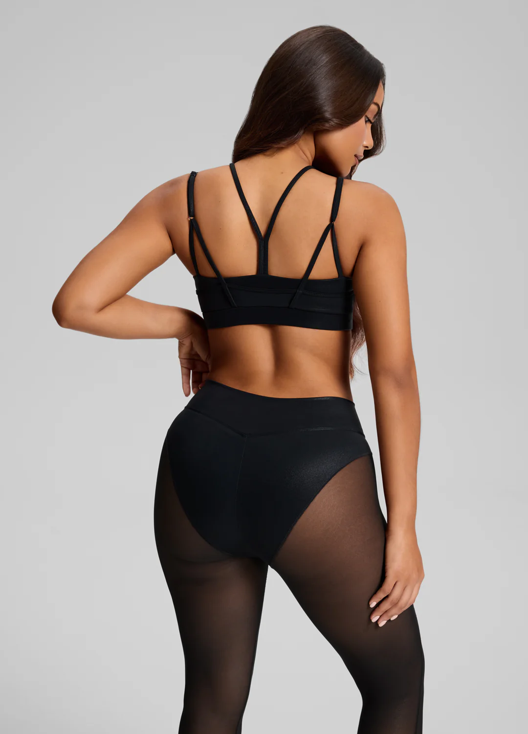 Sculpt Mesh Panel High-Neck Top - Image 3