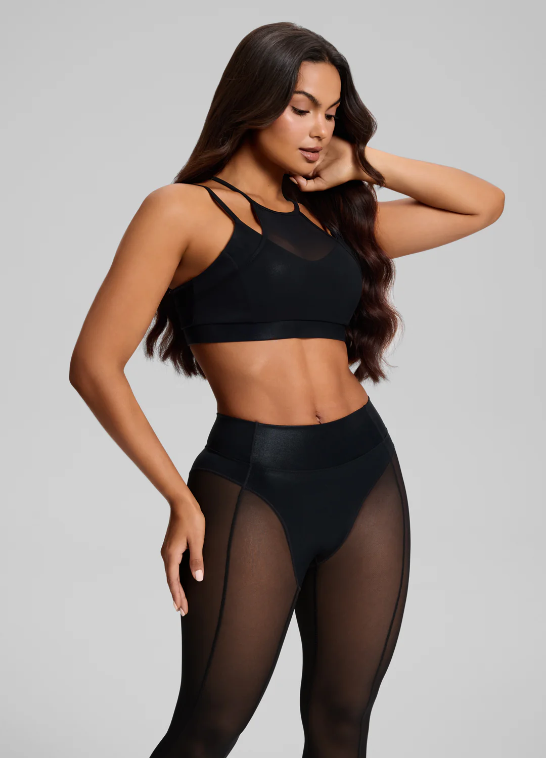Sculpt Mesh Panel High-Neck Top - Image 6