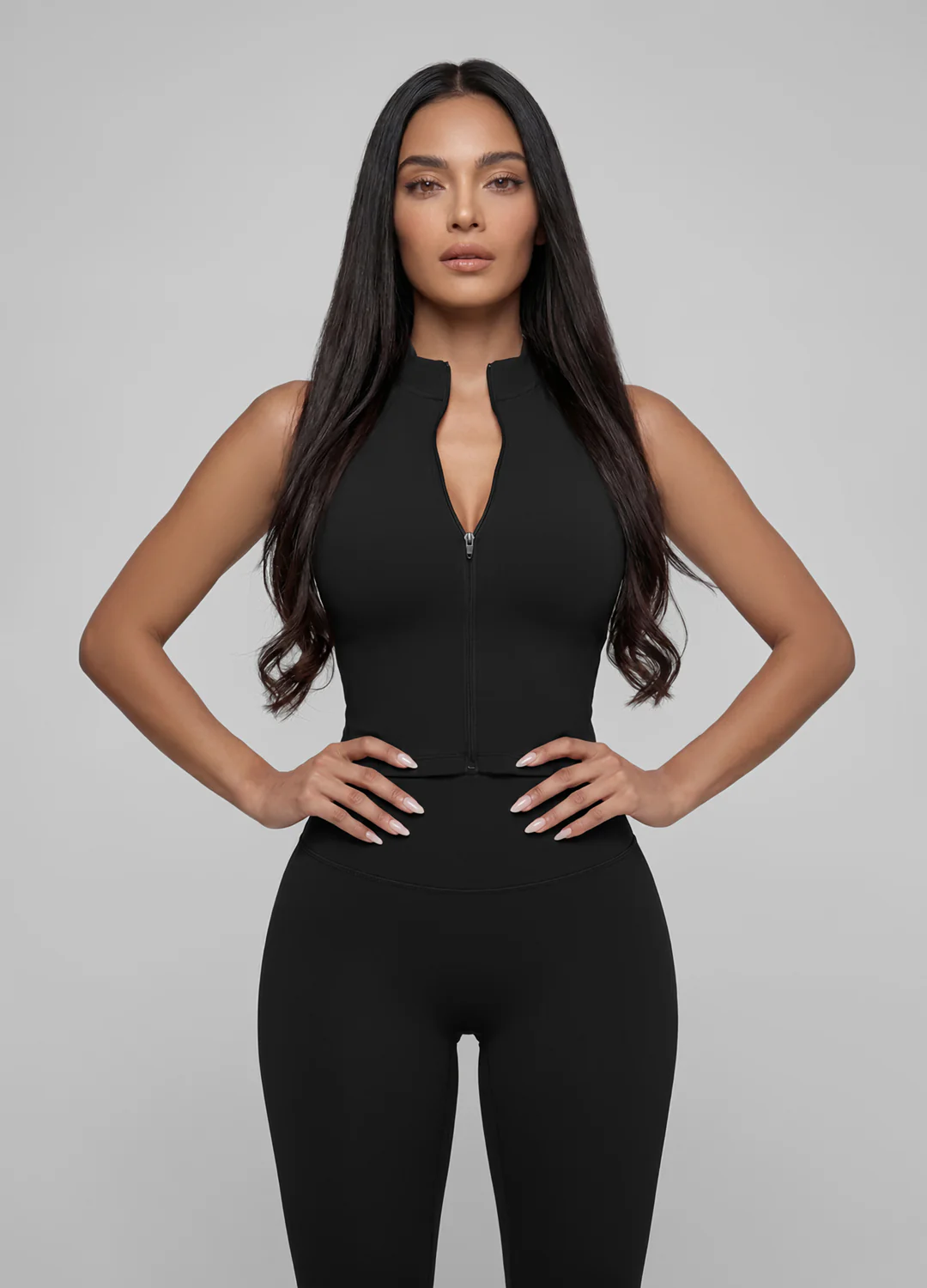 Sculpt Zip Crop Vest - Image 5