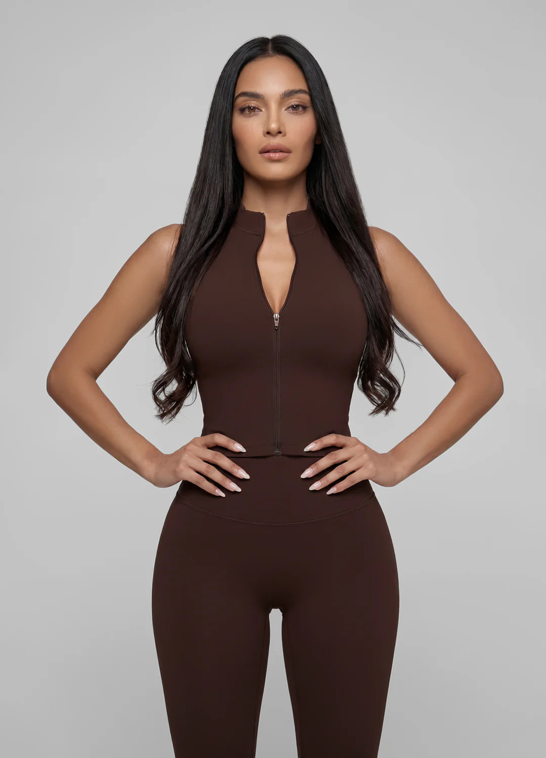 Sculpt Zip Crop Vest - Image 5