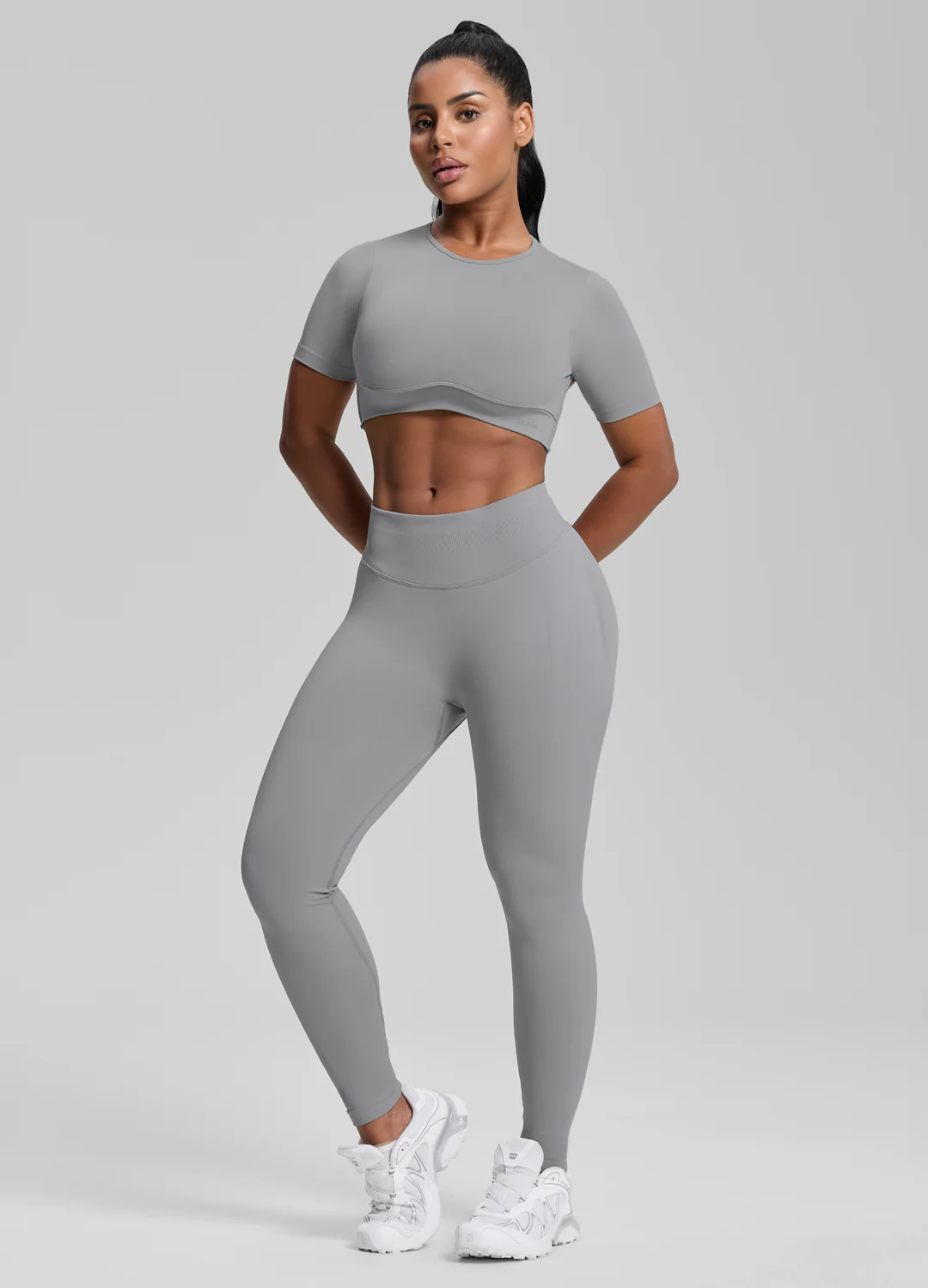 Ultrasculpt High Waisted Butt Lifting Tummy Control Shaping Training Leggings - Image 6