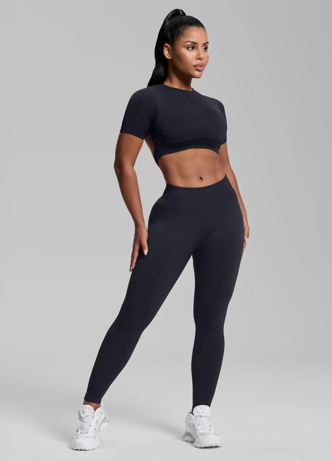 Ultrasculpt High Waisted Butt Lifting Tummy Control Shaping Training Leggings - Image 6