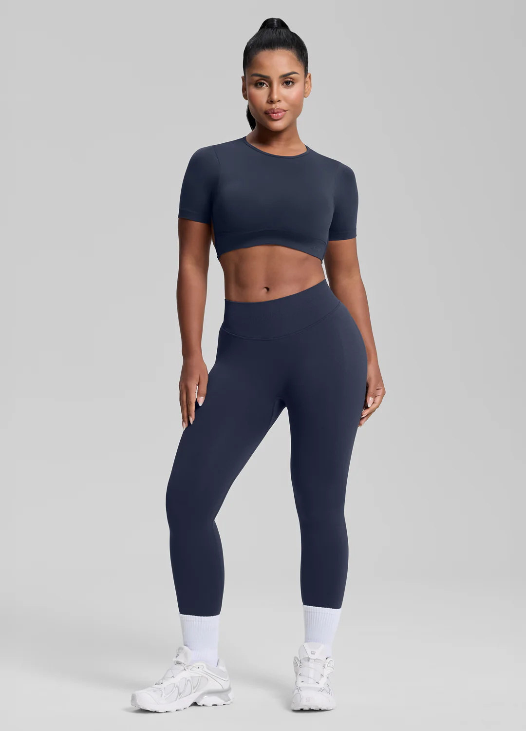 Ultrasculpt High Waisted Butt Lifting Tummy Control Shaping Training Leggings - Image 2