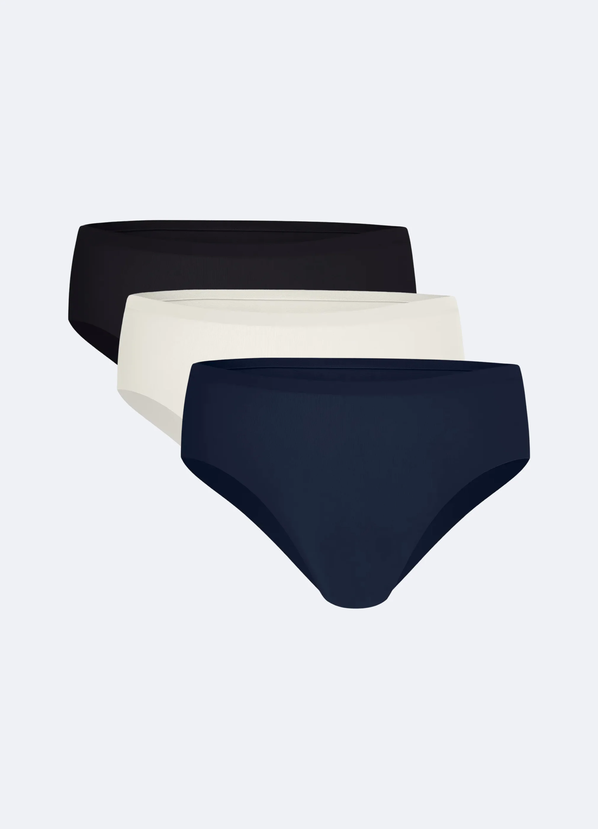 Seamless Mid-Rise Bikini 3-Pack