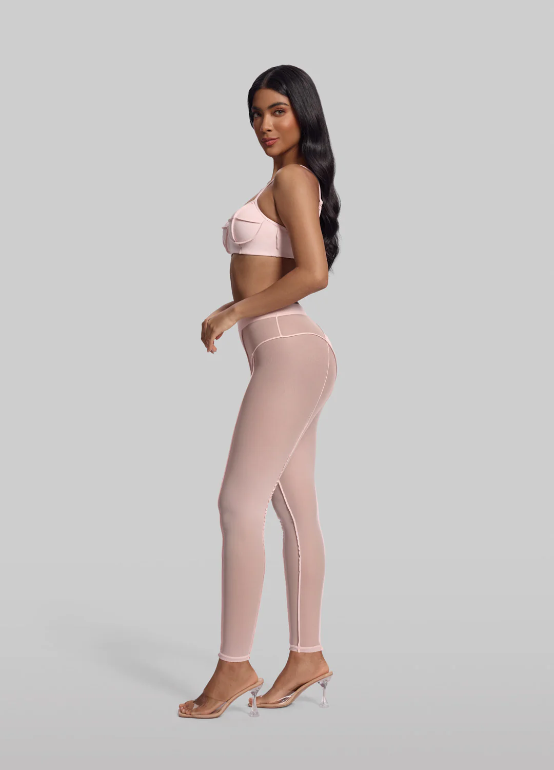Semi-Sheer High-Rise Leggings - Image 3