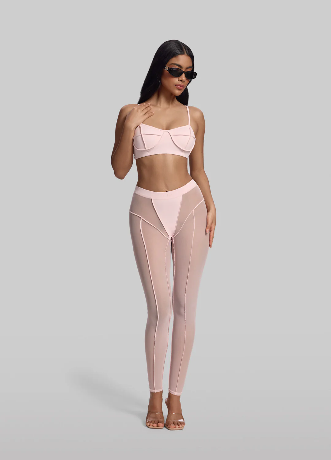 Semi-Sheer High-Rise Leggings - Image 6