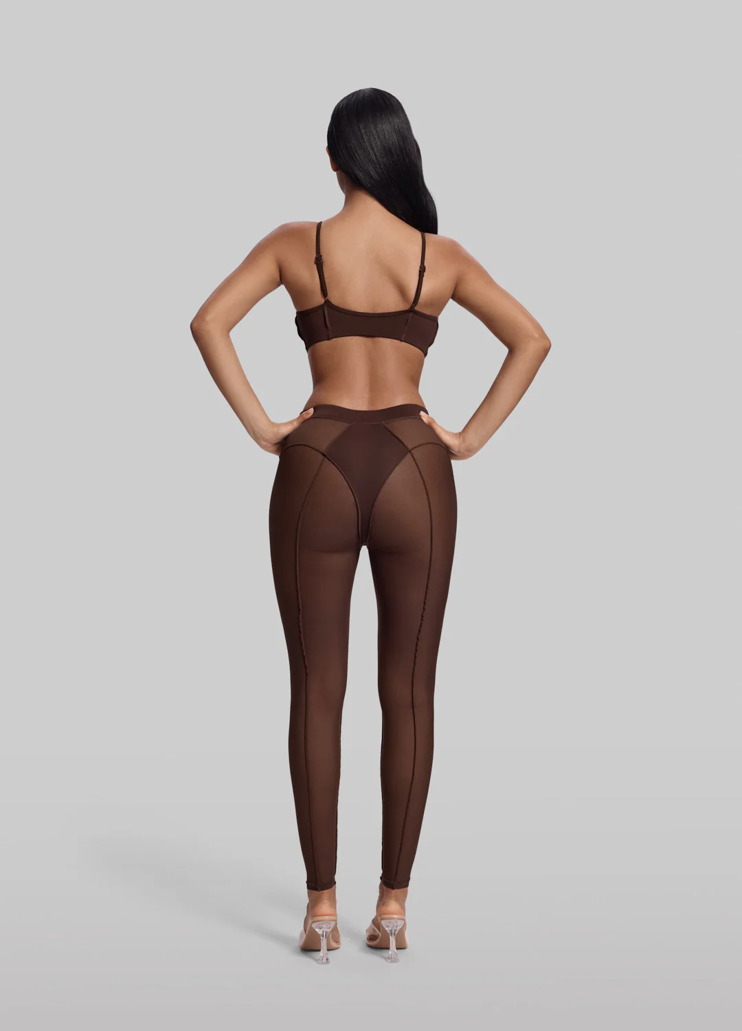 Semi-Sheer High-Rise Leggings - Image 3