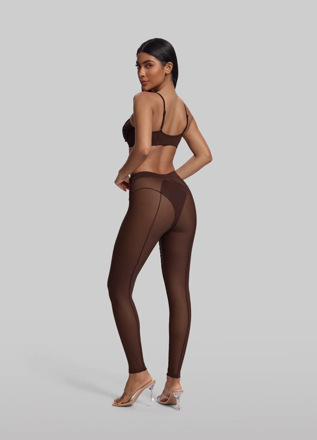 Semi-Sheer High-Rise Leggings - Image 6