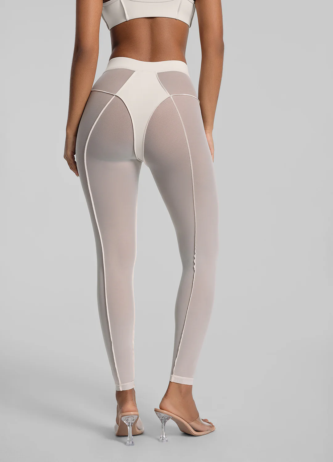 Semi-Sheer High-Rise Leggings - Image 3