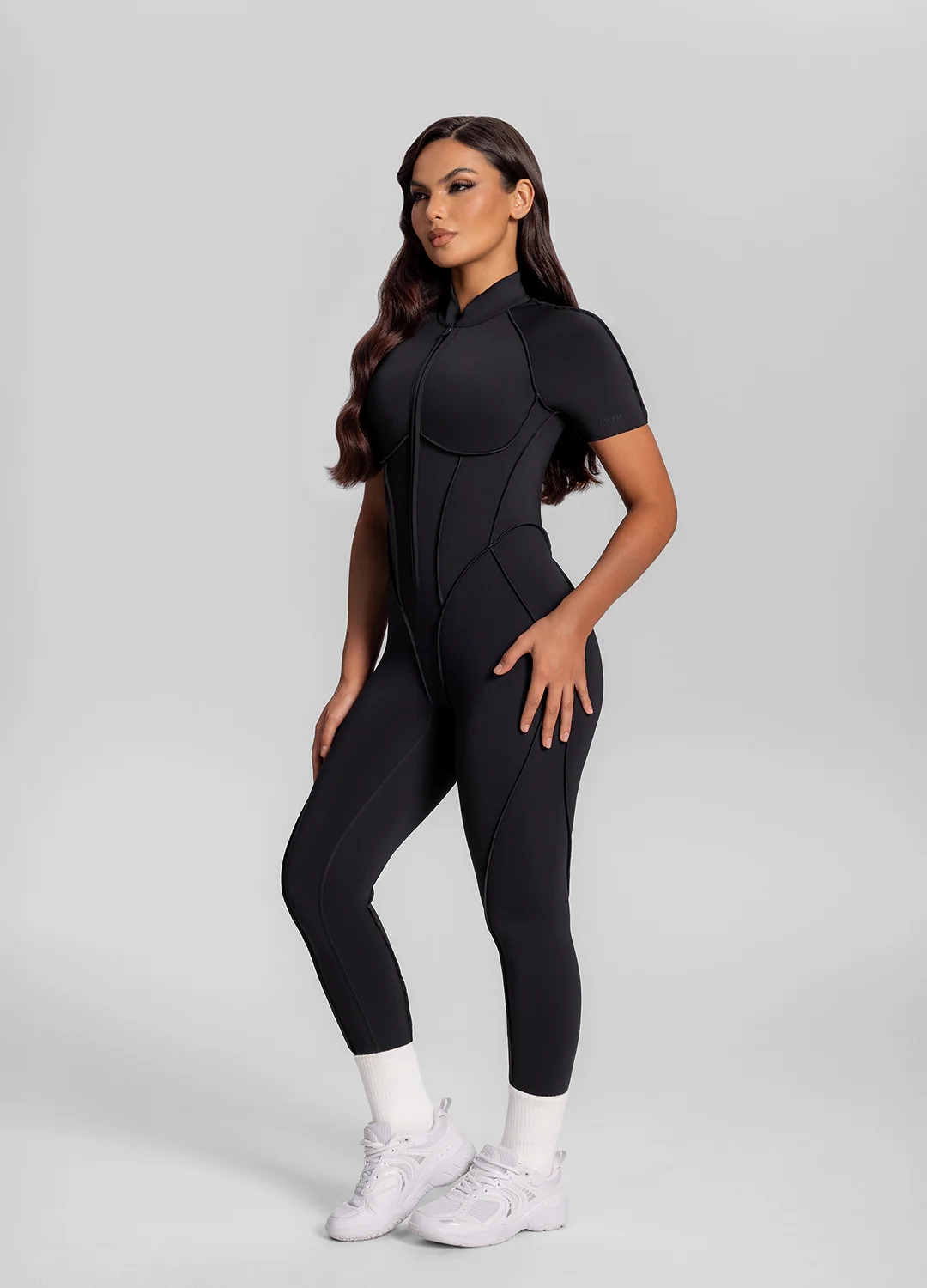 Short Sleeve Closed-Back Catsuit - Image 2