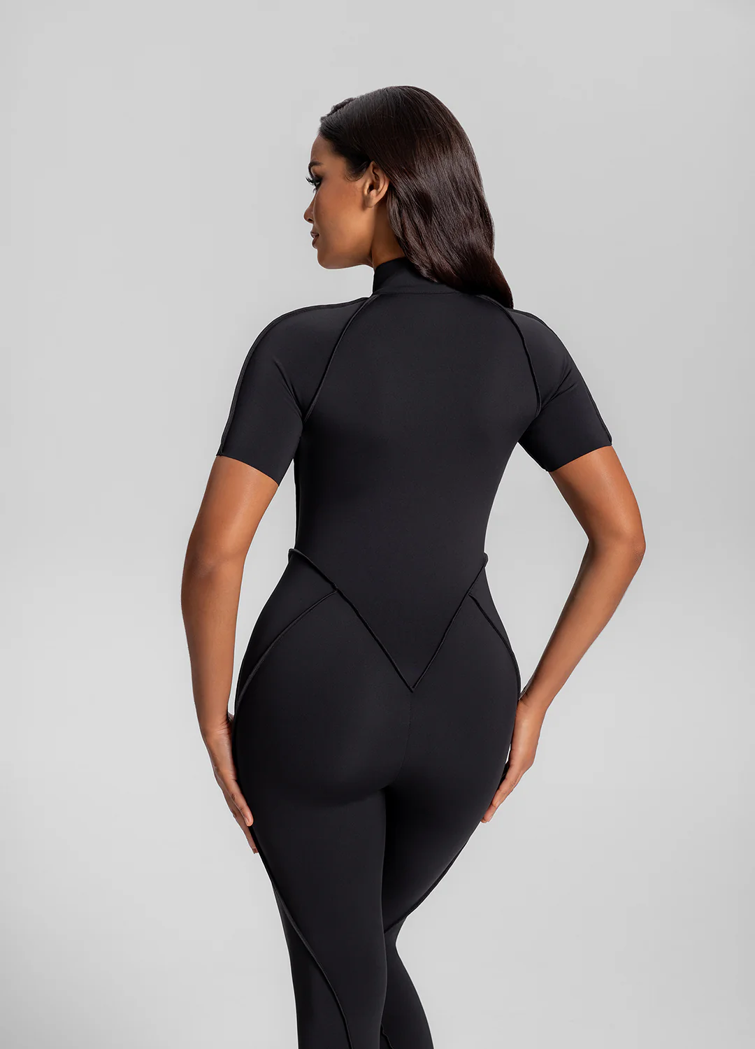Short Sleeve Closed-Back Catsuit - Image 3