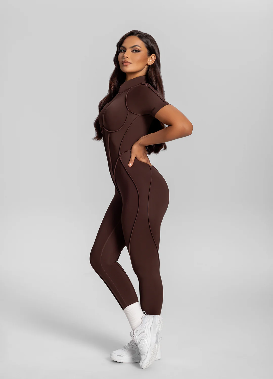 Short Sleeve Closed-Back Catsuit - Image 2