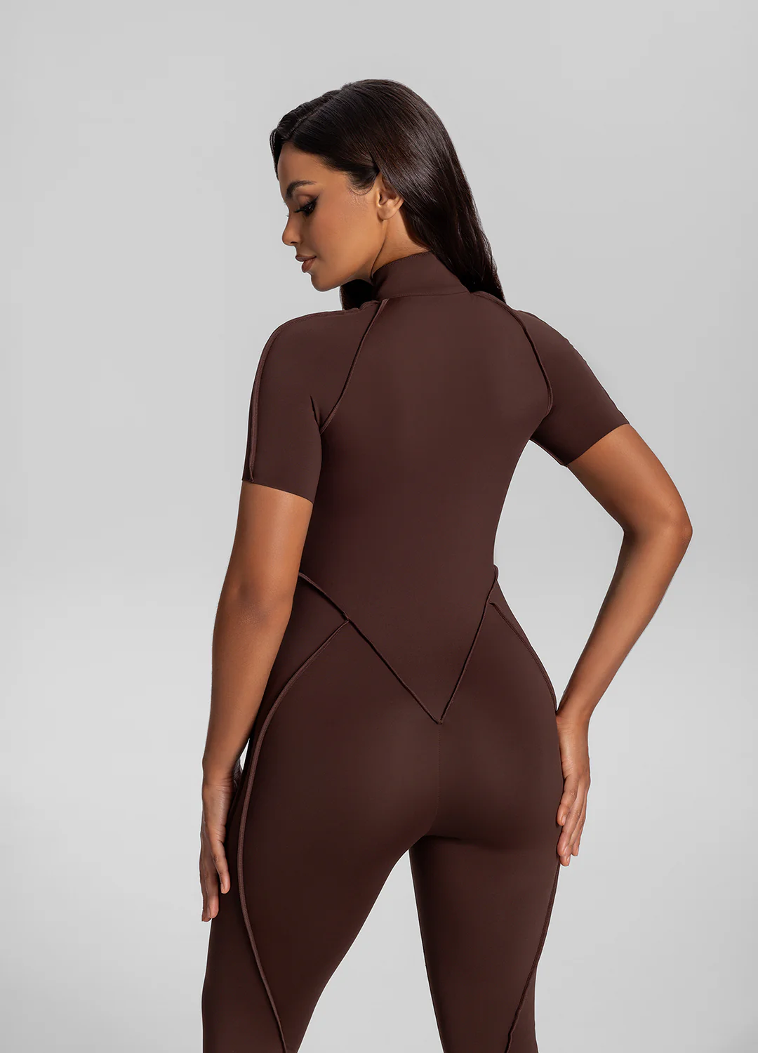 Short Sleeve Closed-Back Catsuit - Image 4