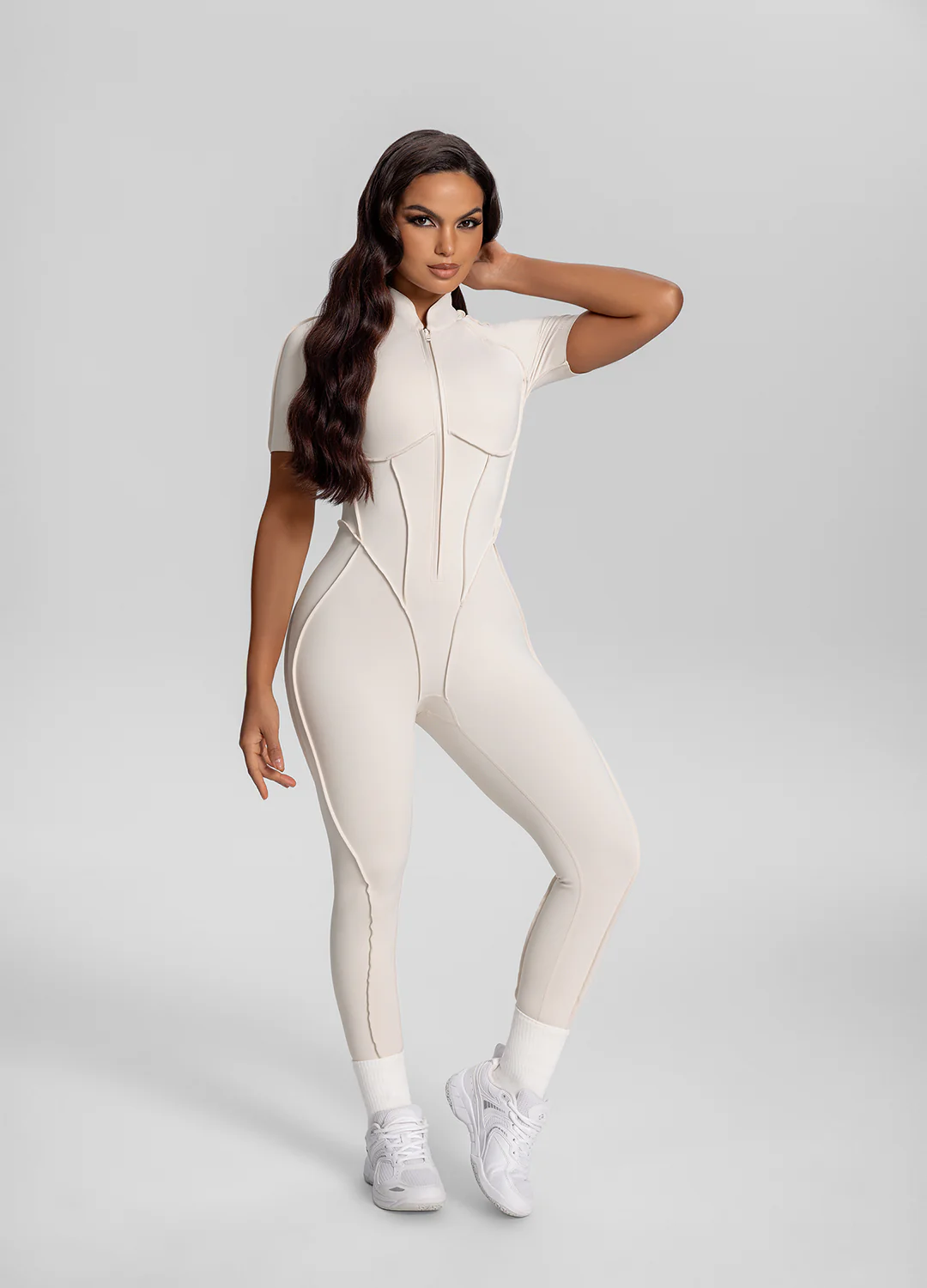 Short Sleeve Closed-Back Catsuit - Image 2
