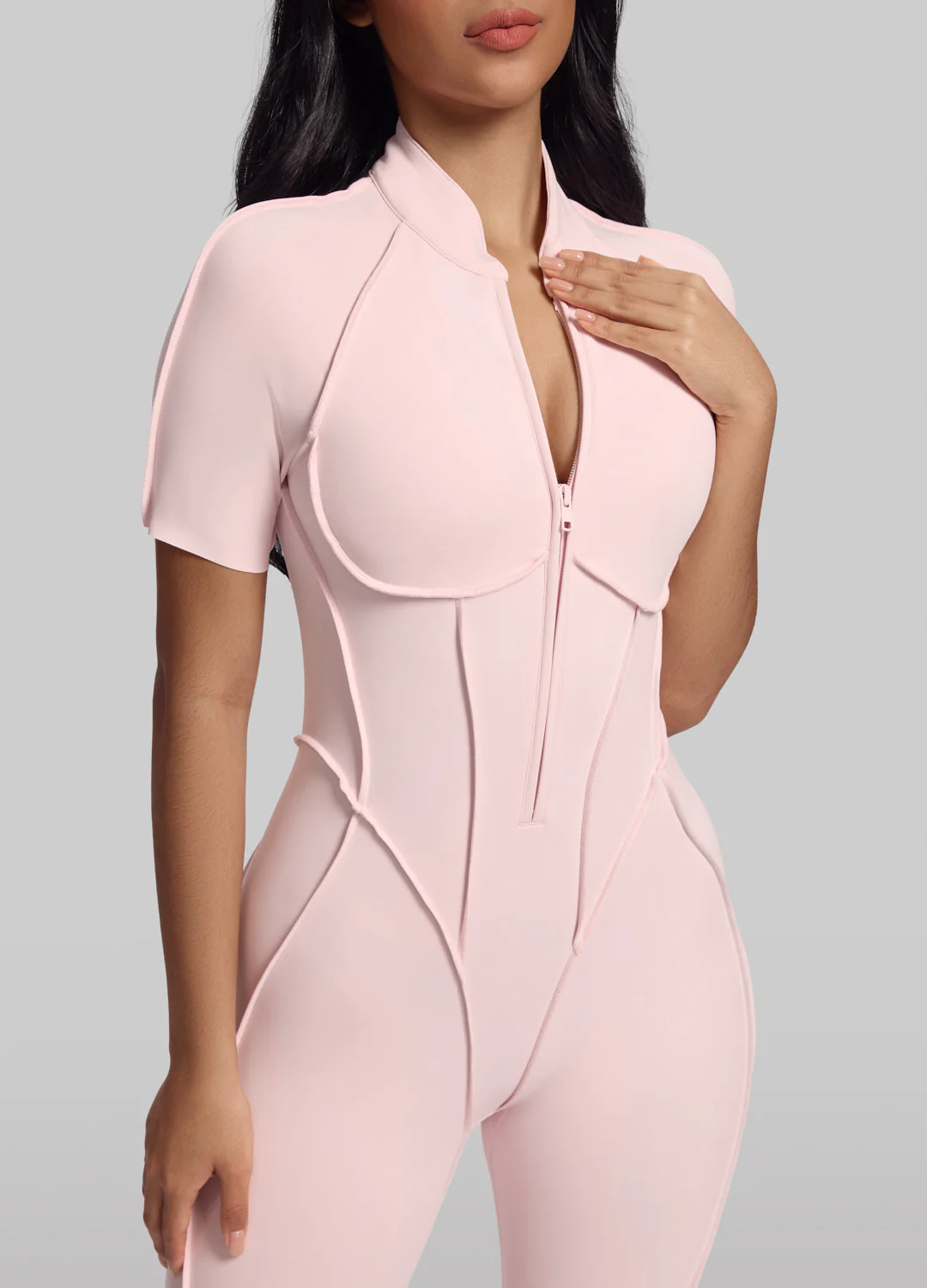 Short Sleeve Full-Length Catsuit - Image 4