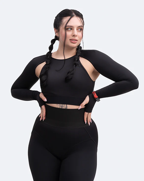 Shoulder Cut-Out Crop Top - Image 12