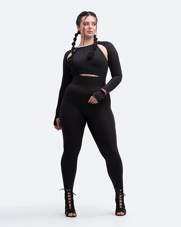 Shoulder Cut-Out Crop Top - Image 16