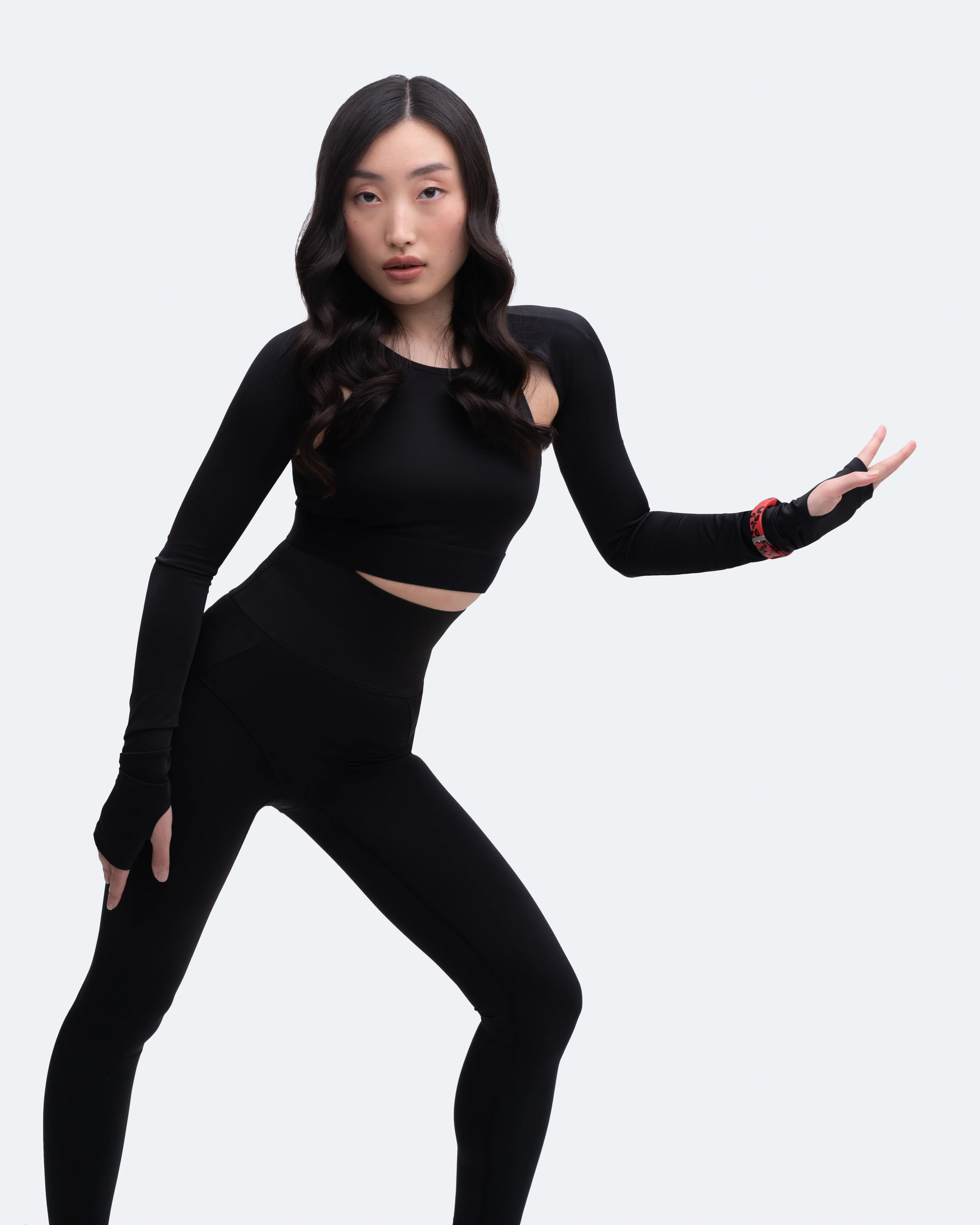 Shoulder Cut-Out Crop Top - Image 5