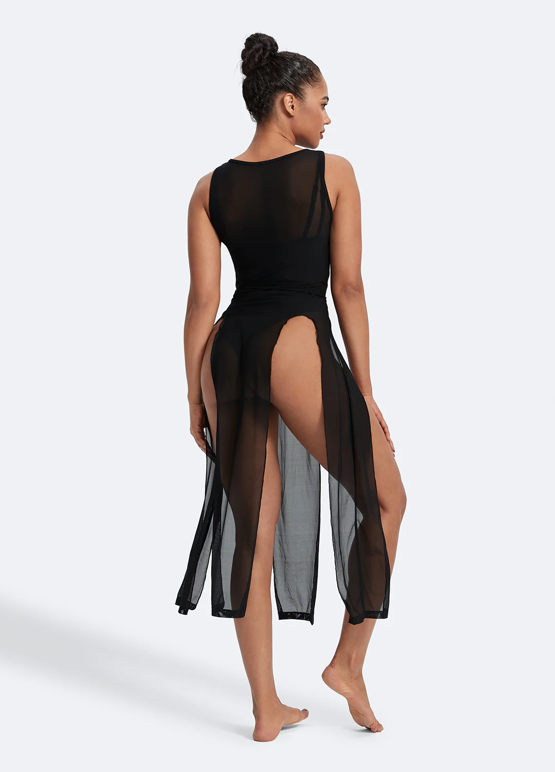 Sleek Dance Dress with Ties - Image 4