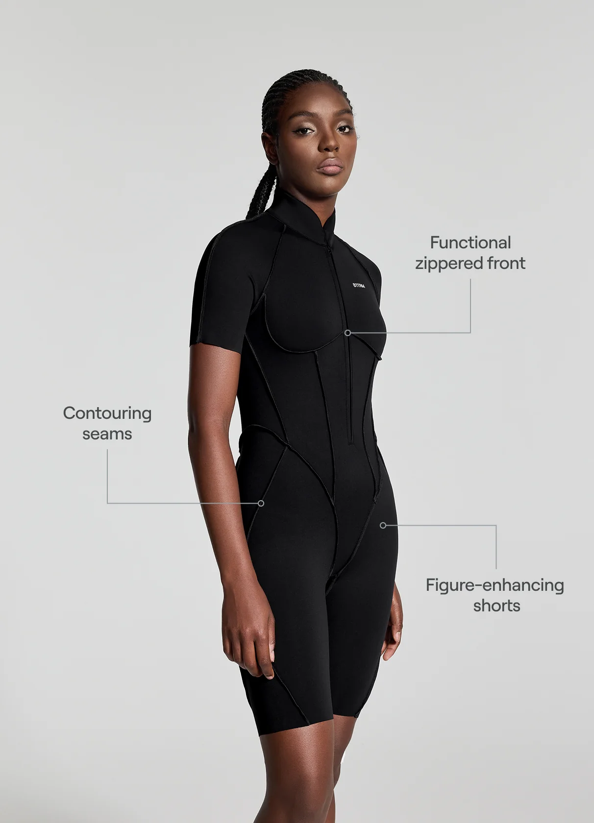 Sleek Shorts Catsuit - Image 2