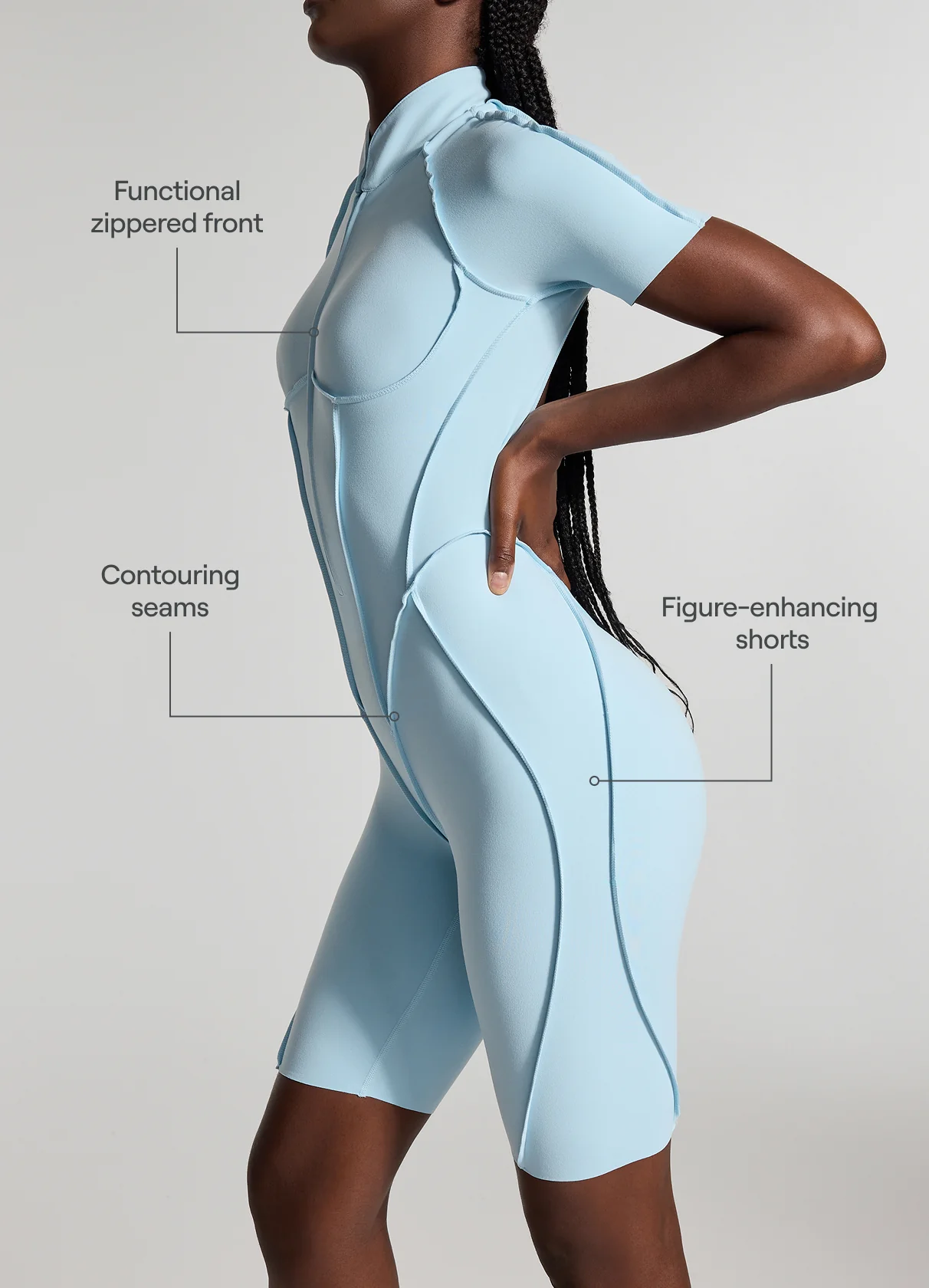 Sleek Shorts Catsuit - Image 2