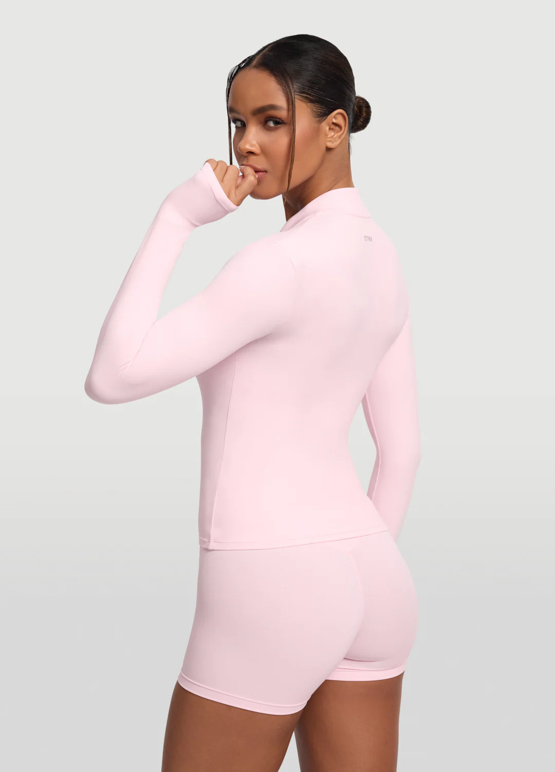 Sleek Zip-Up Long Sleeve Jacket - Image 3