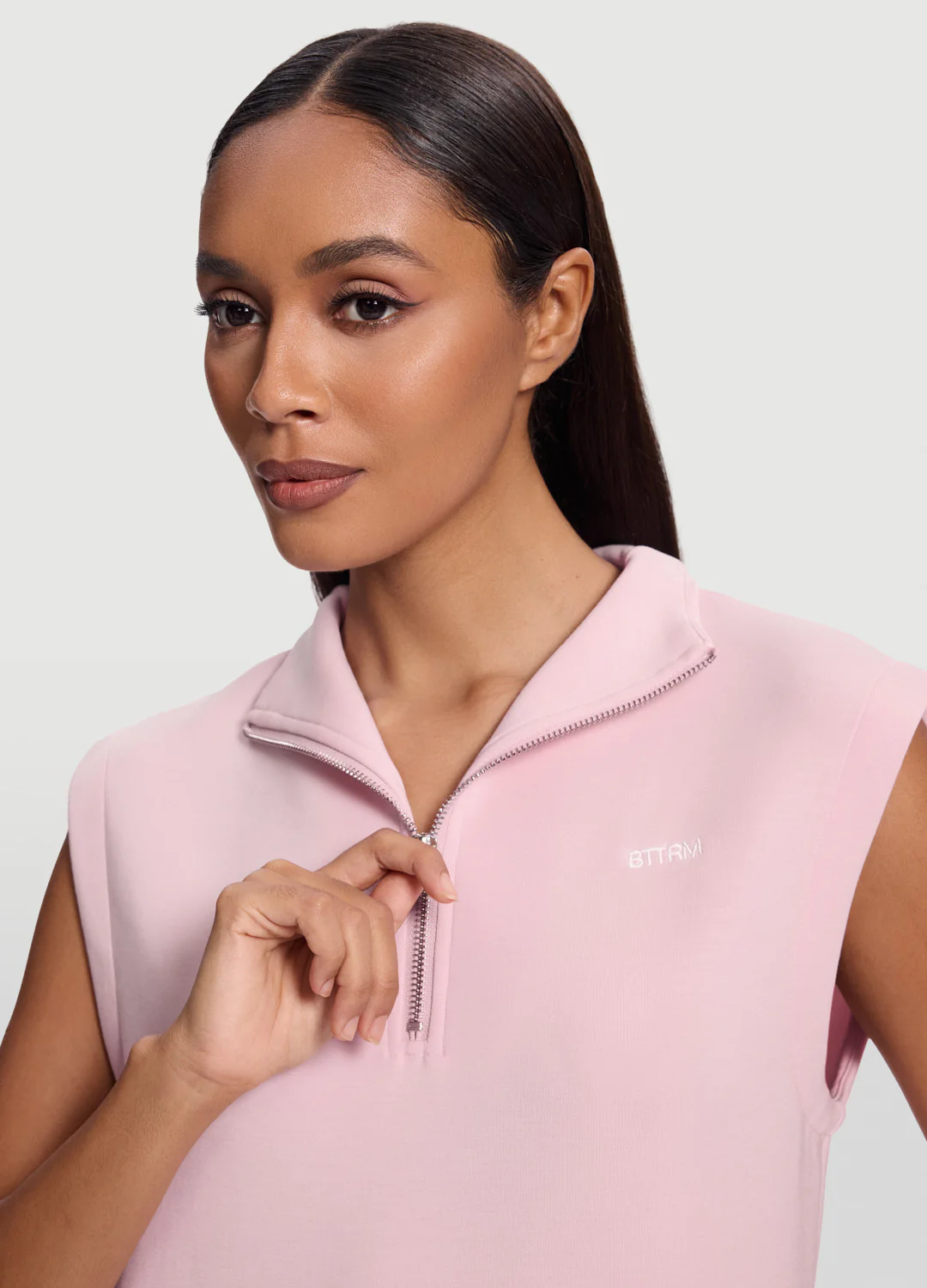 Sleeveless Half-Zip Sweatshirt - Image 4