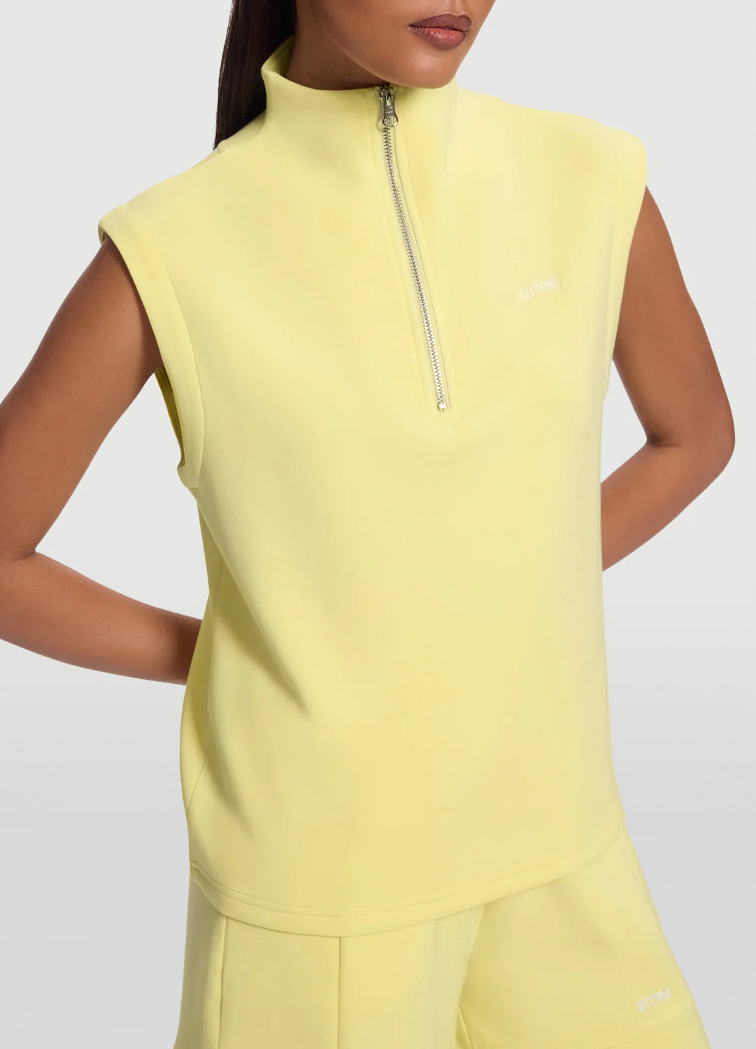 Sleeveless Half-Zip Sweatshirt - Image 4