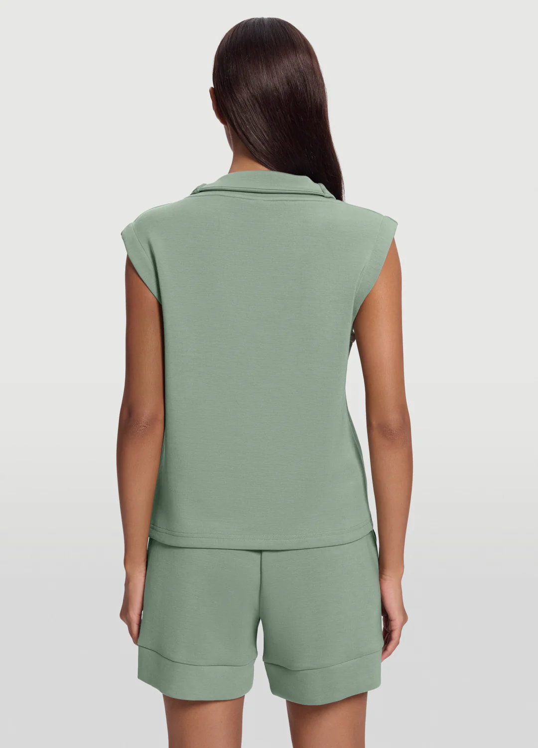 Sleeveless Half-Zip Sweatshirt - Image 3