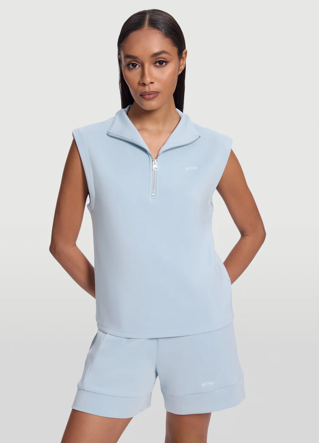 Sleeveless Half-Zip Sweatshirt - Image 4