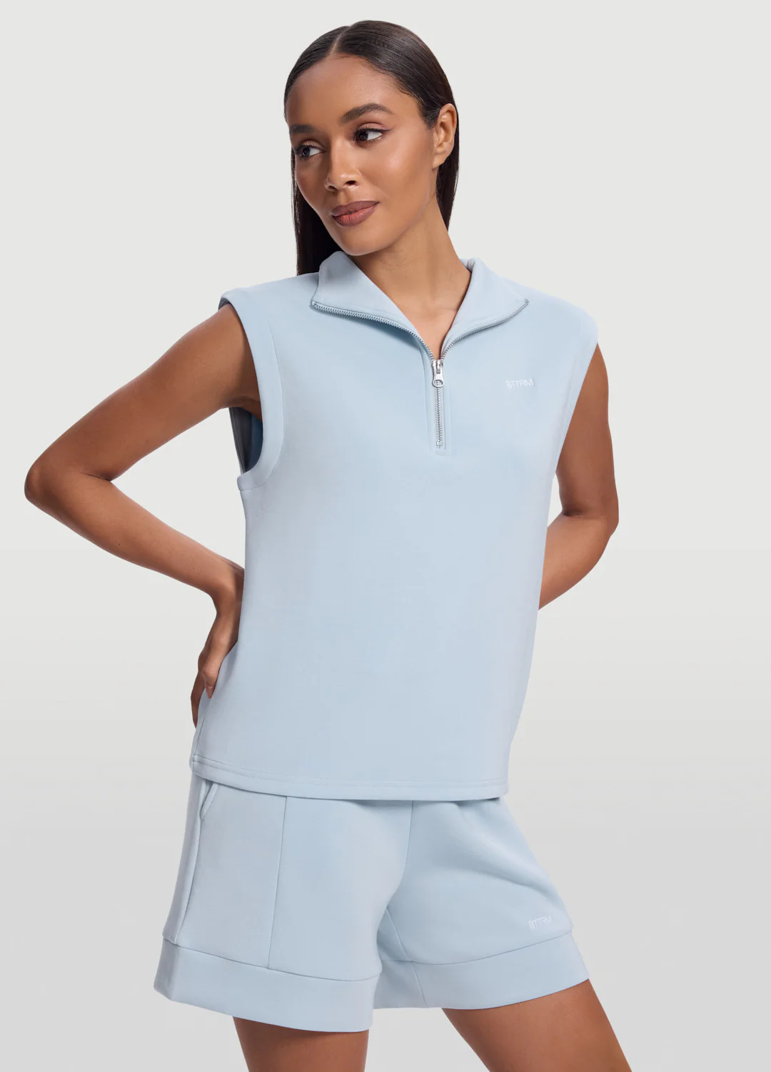 Sleeveless Half-Zip Sweatshirt - Image 5