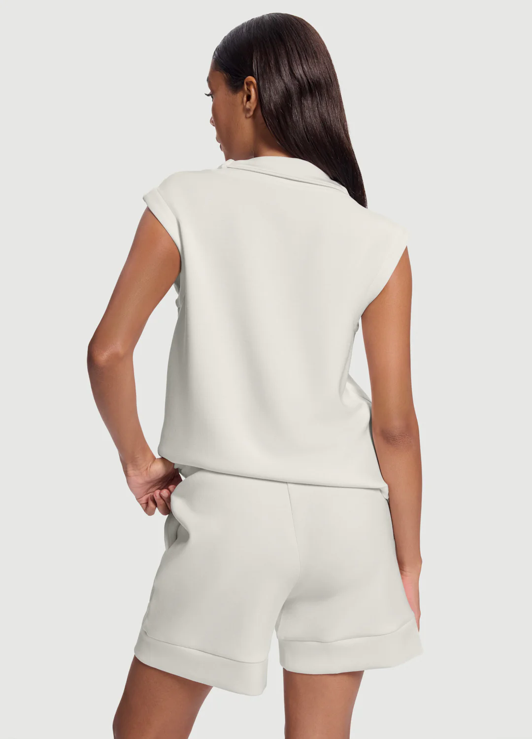 Sleeveless Half-Zip Sweatshirt - Image 3