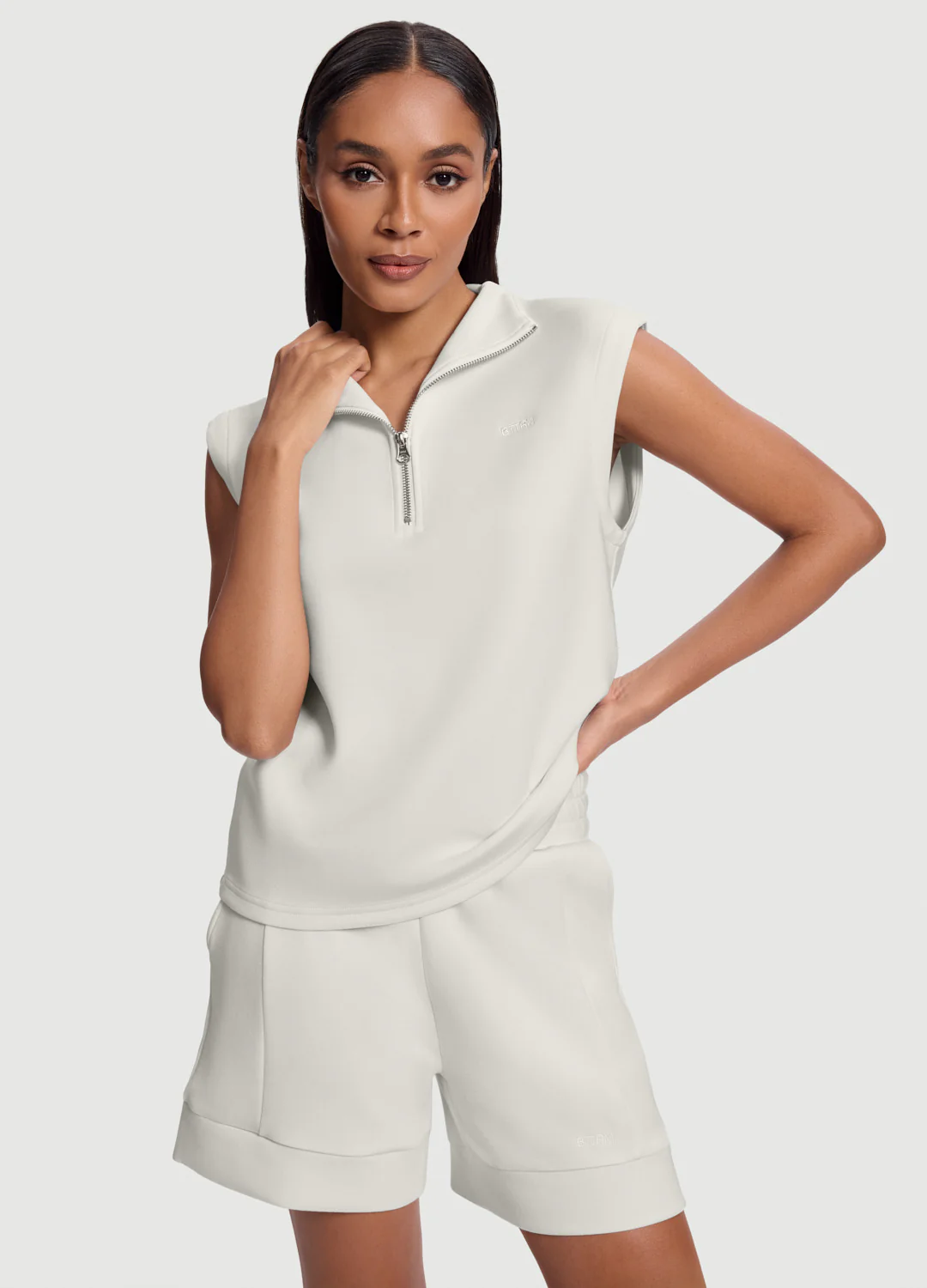 Sleeveless Half-Zip Sweatshirt - Image 5