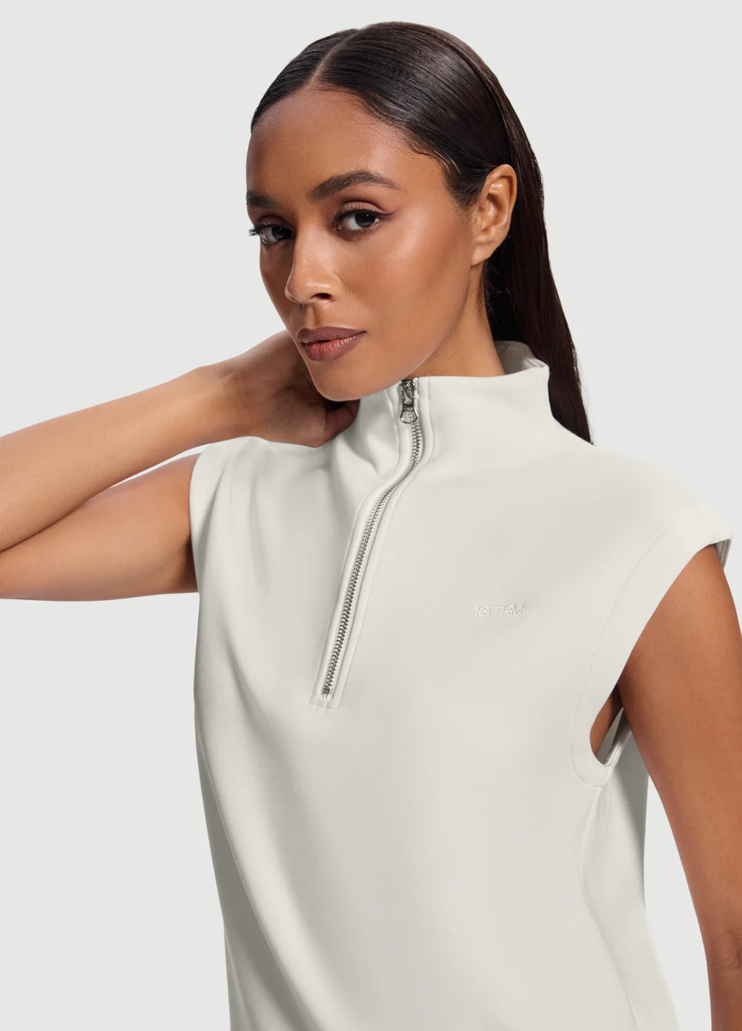 Sleeveless Half-Zip Sweatshirt - Image 6