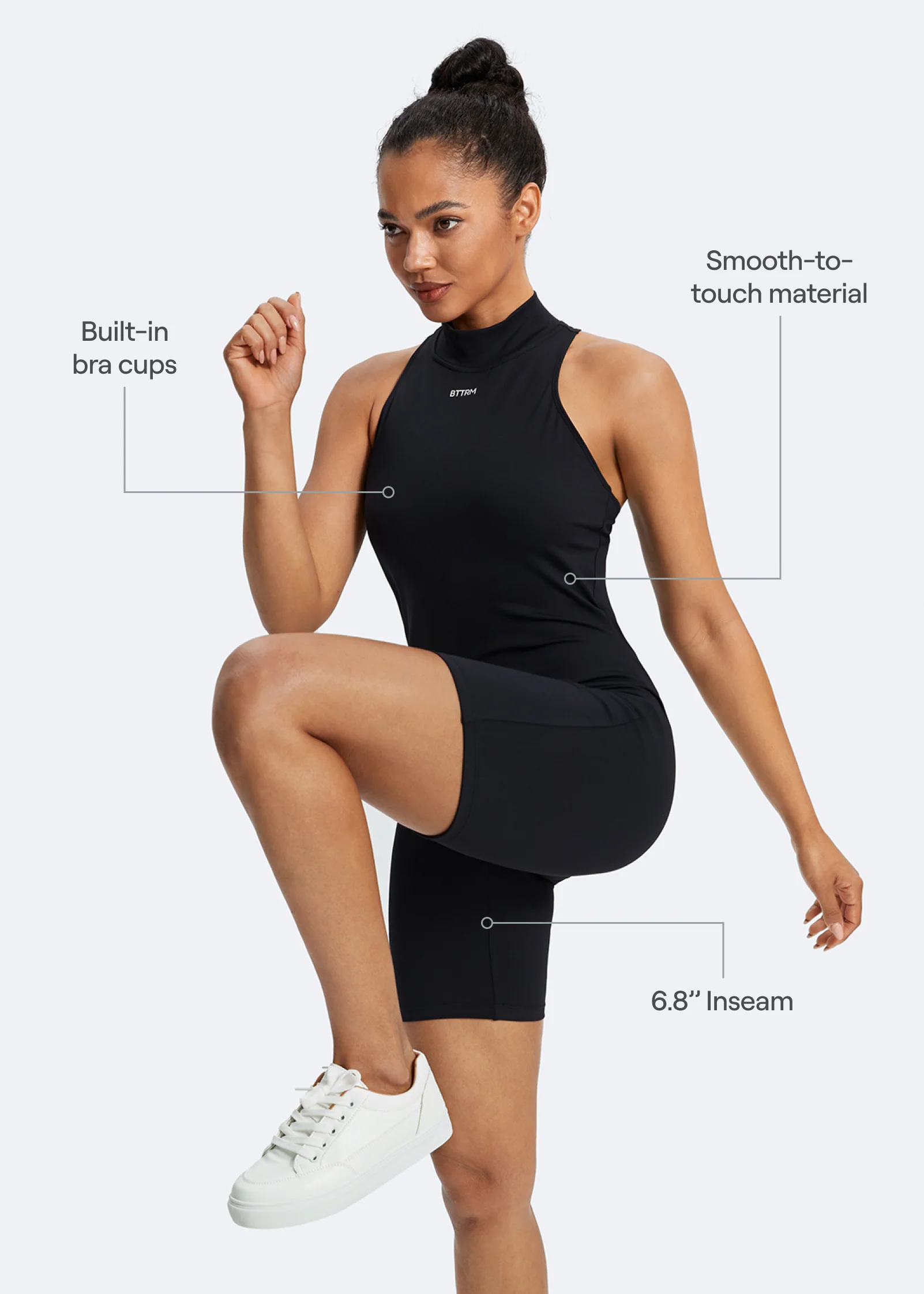 Sleeveless High-Neck Bodysuit - Image 2