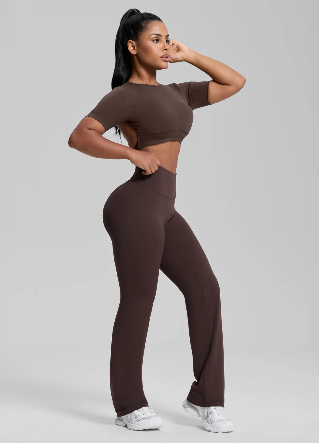 Straight Leg Flowy Stretchy Soft Sweat-Wicking Bottoms - Image 6