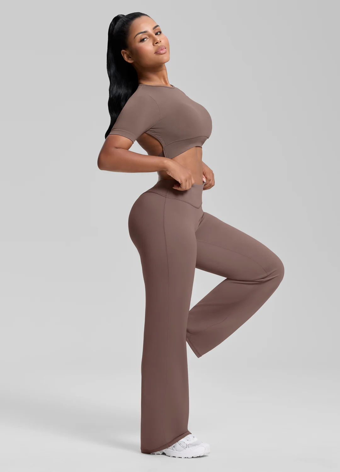 Straight Leg Flowy Stretchy Soft Sweat-Wicking Bottoms - Image 2