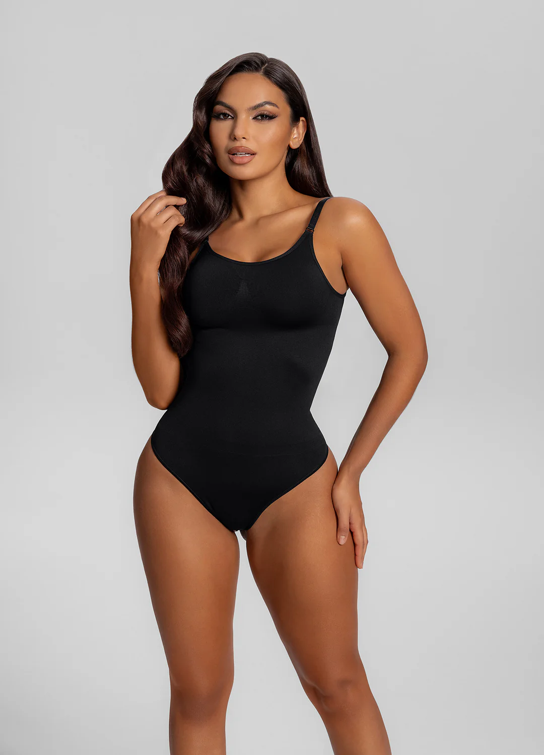 Seamless Strap Tummy-Control Full Body Shaper Bodysuit - Image 4