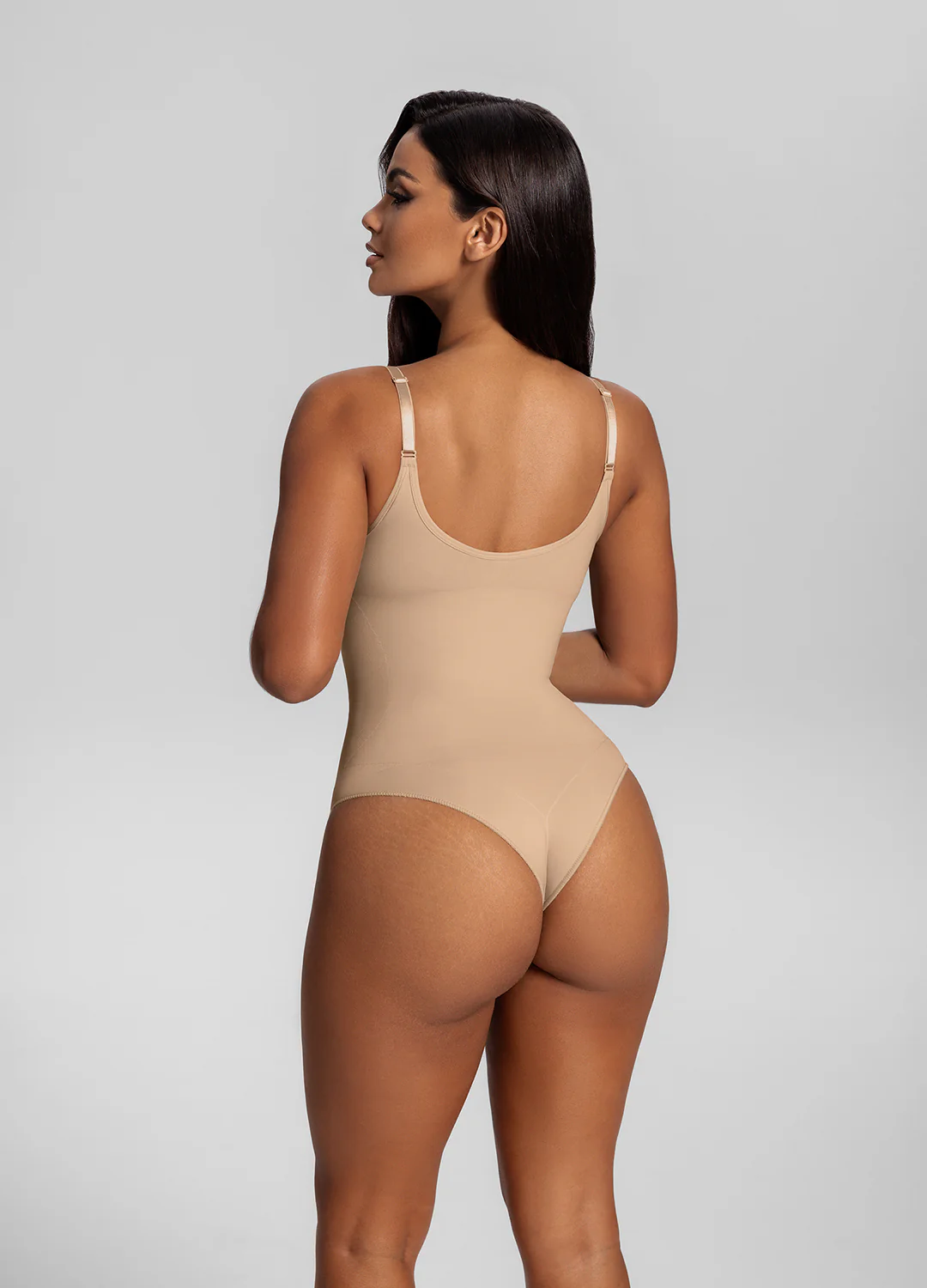 Seamless Strap Tummy-Control Full Body Shaper Bodysuit - Image 3