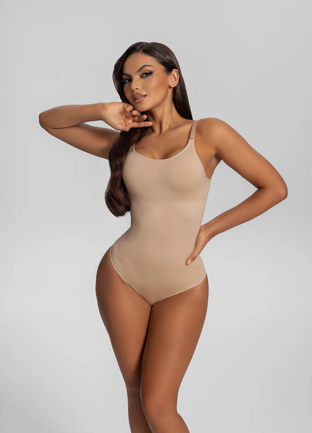 Seamless Strap Tummy-Control Full Body Shaper Bodysuit - Image 5