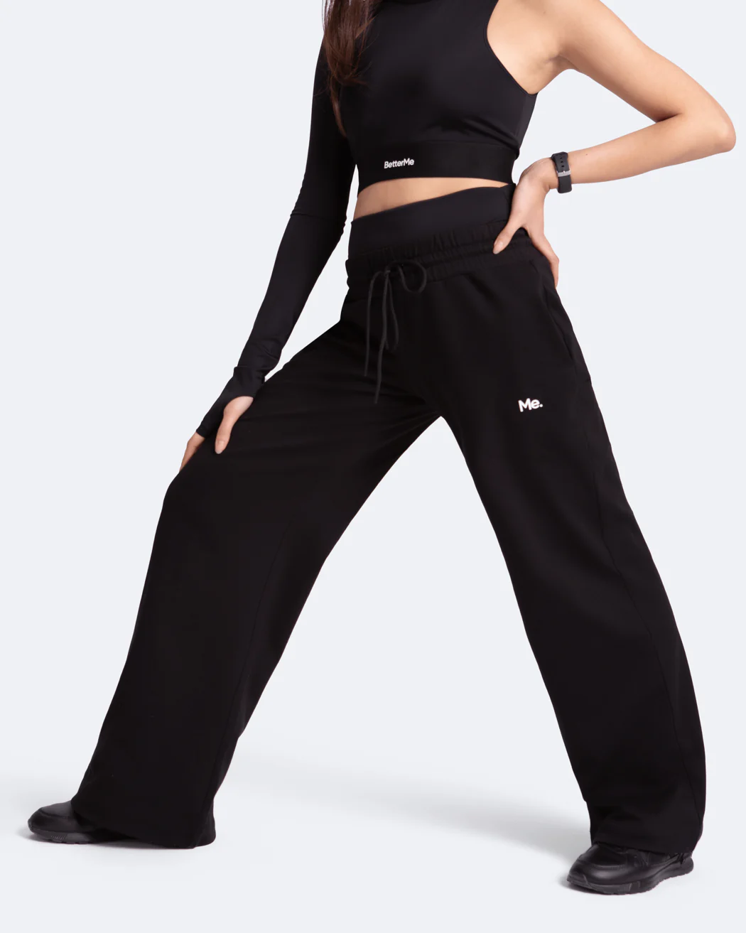 Tummy Control Wide Leg Pants - Image 3