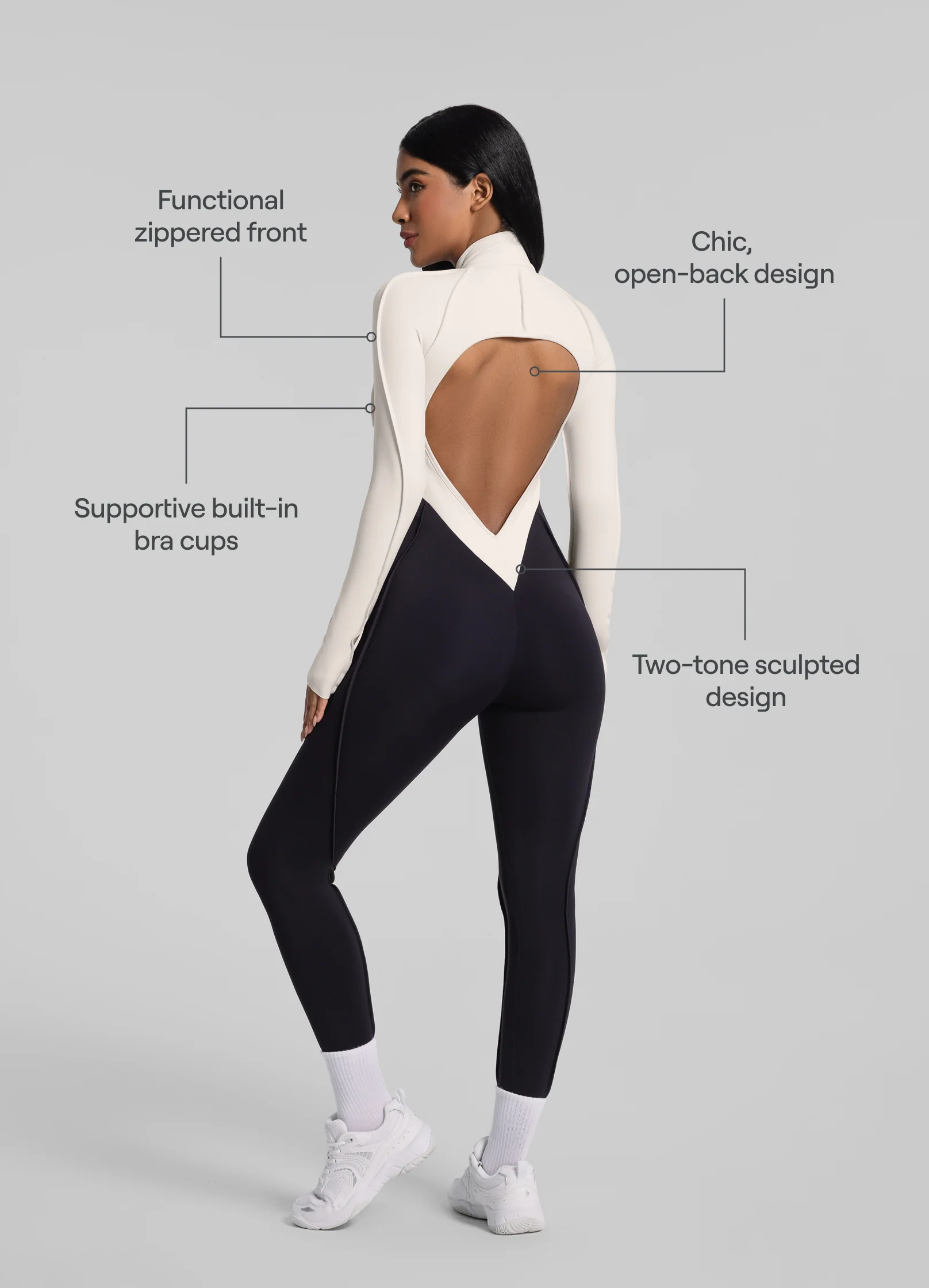 Two-Tone Full-Length Catsuit - Image 2