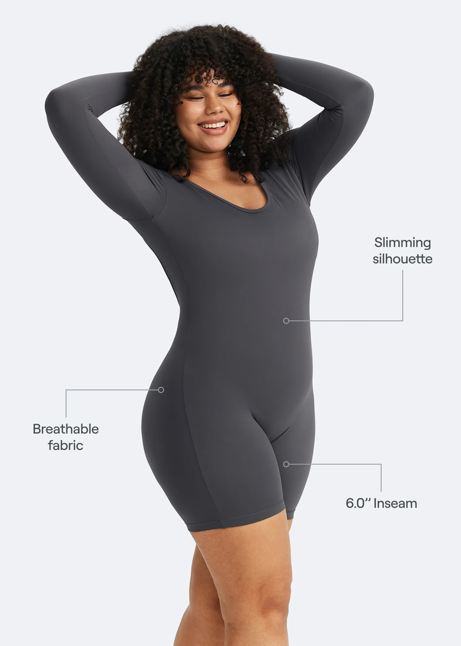 U-back Long Sleeve Bodysuit - Image 8