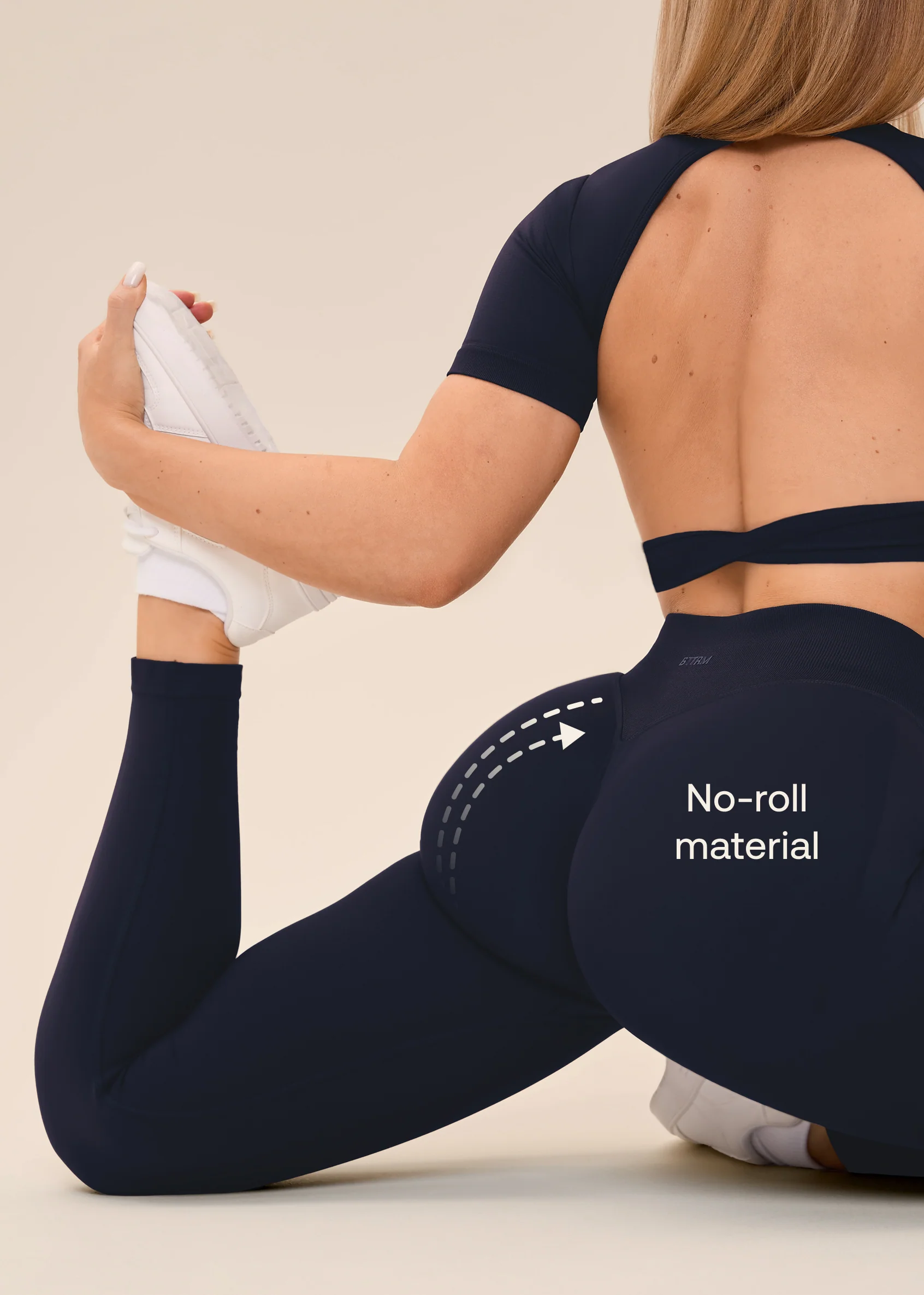 Ultrasculpt High Waisted Butt Lifting Tummy Control Shaping Training Leggings - Image 3