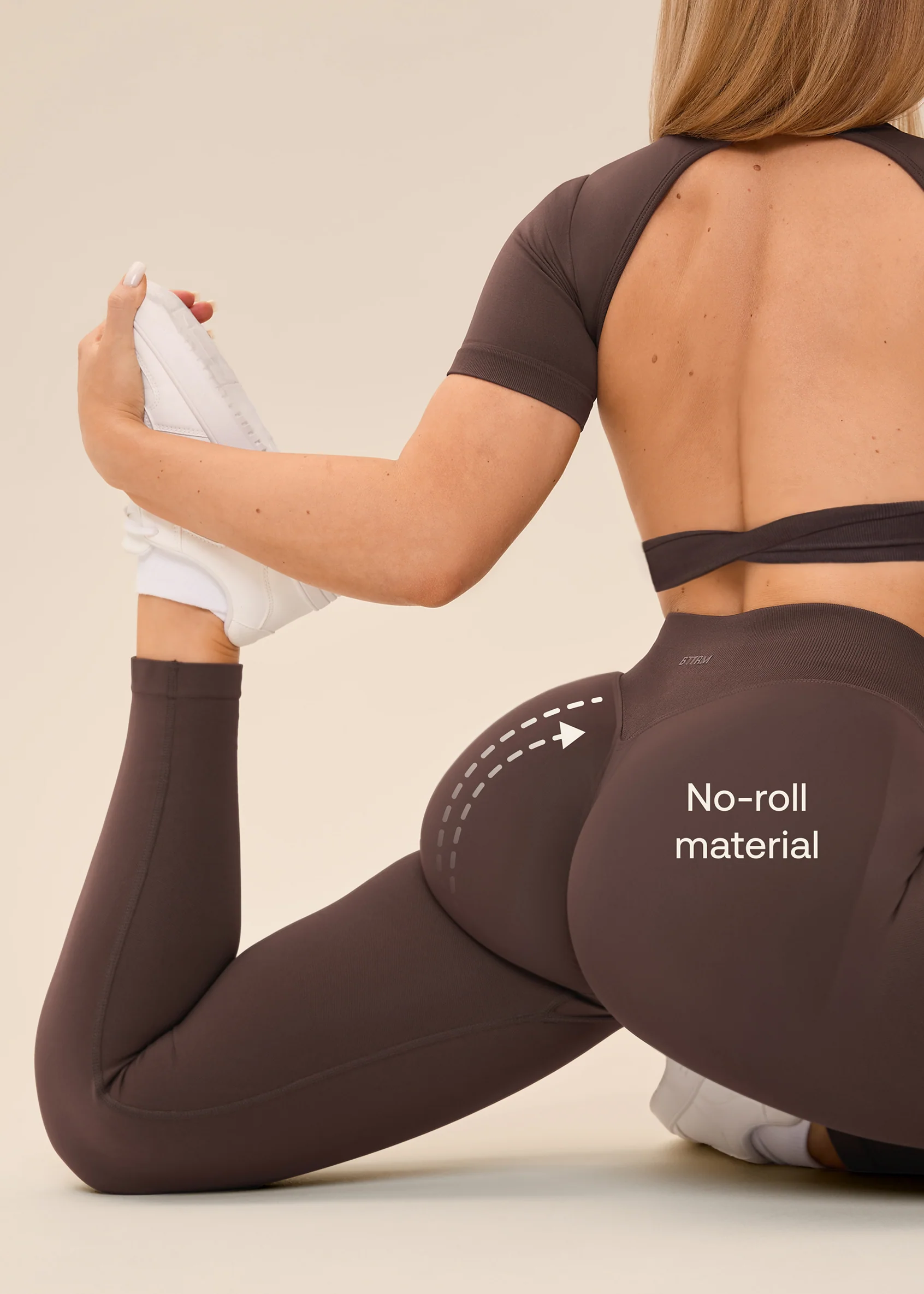 Ultrasculpt High Waisted Butt Lifting Tummy Control Shaping Training Leggings - Image 3