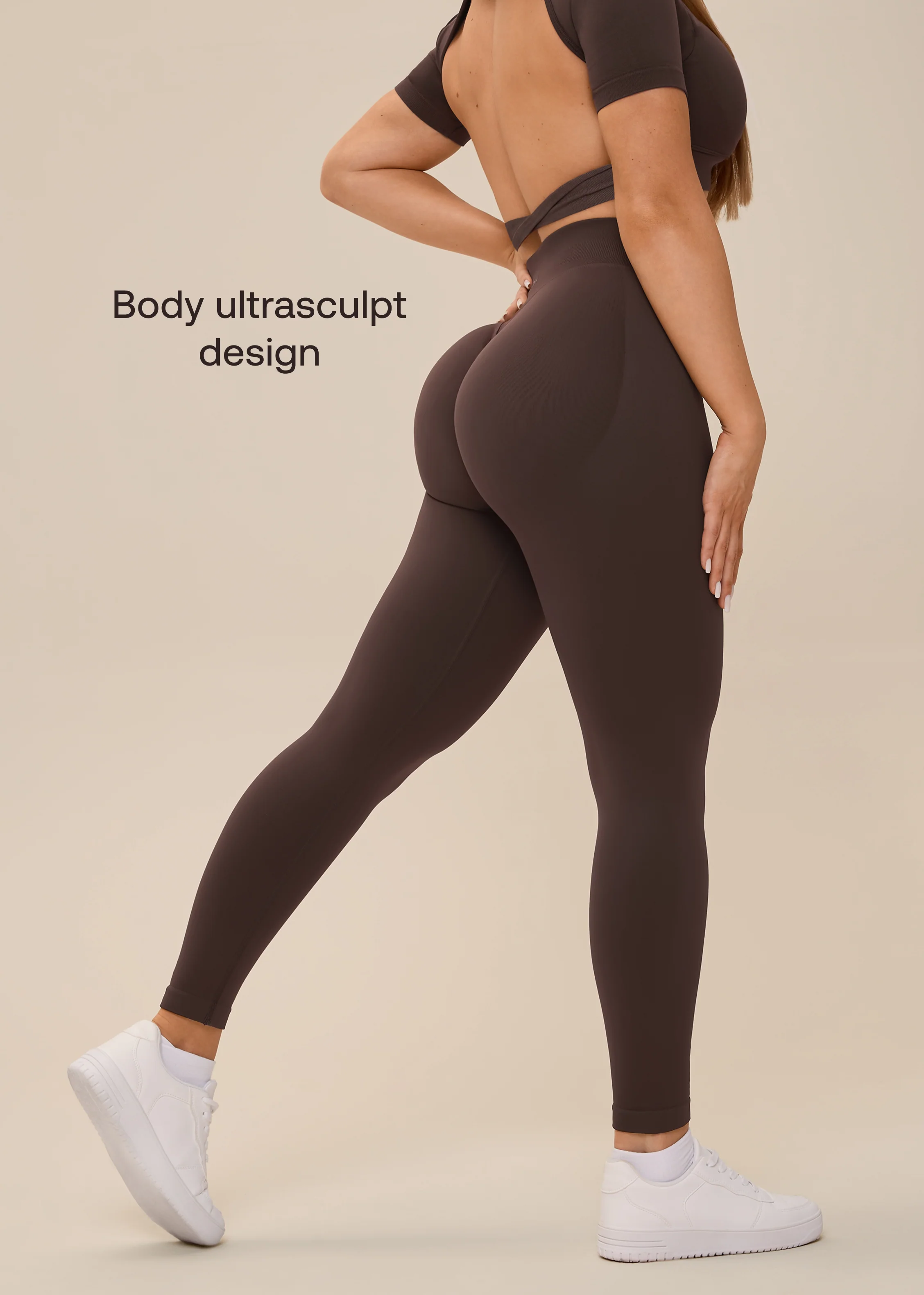 Ultrasculpt High Waisted Butt Lifting Tummy Control Shaping Training Leggings - Image 6