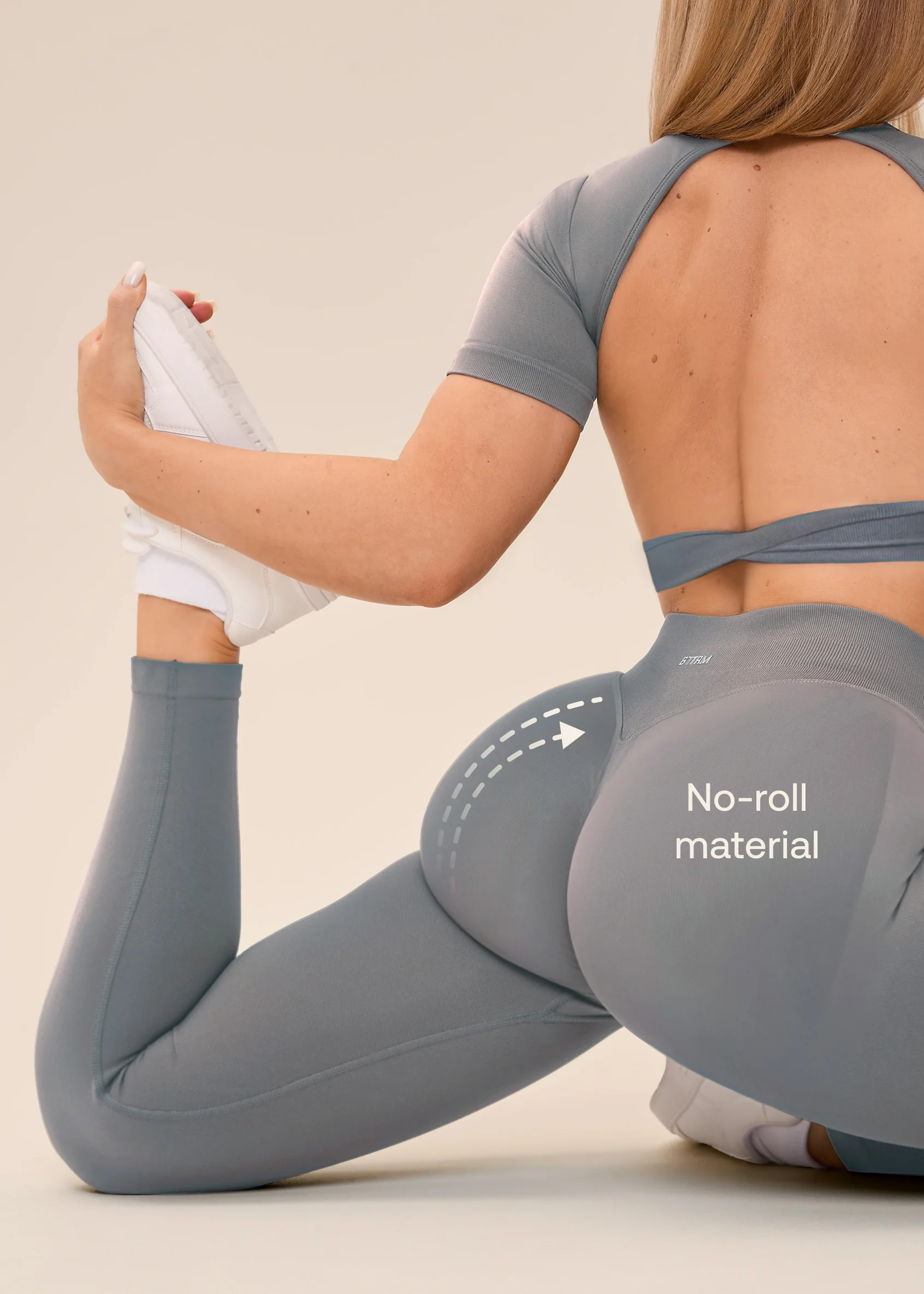 Ultrasculpt High Waisted Butt Lifting Tummy Control Shaping Training Leggings - Image 3