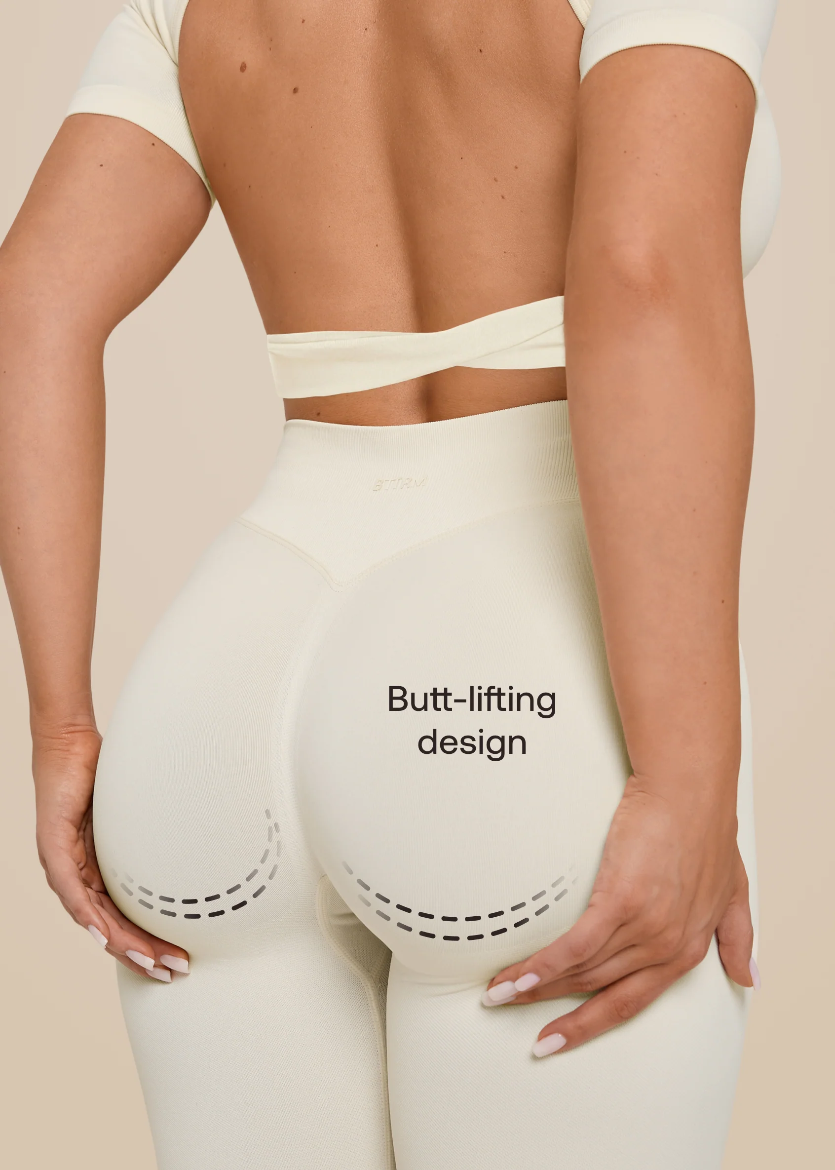 Ultrasculpt High Waisted Butt Lifting Tummy Control Shaping Training Leggings - Image 4
