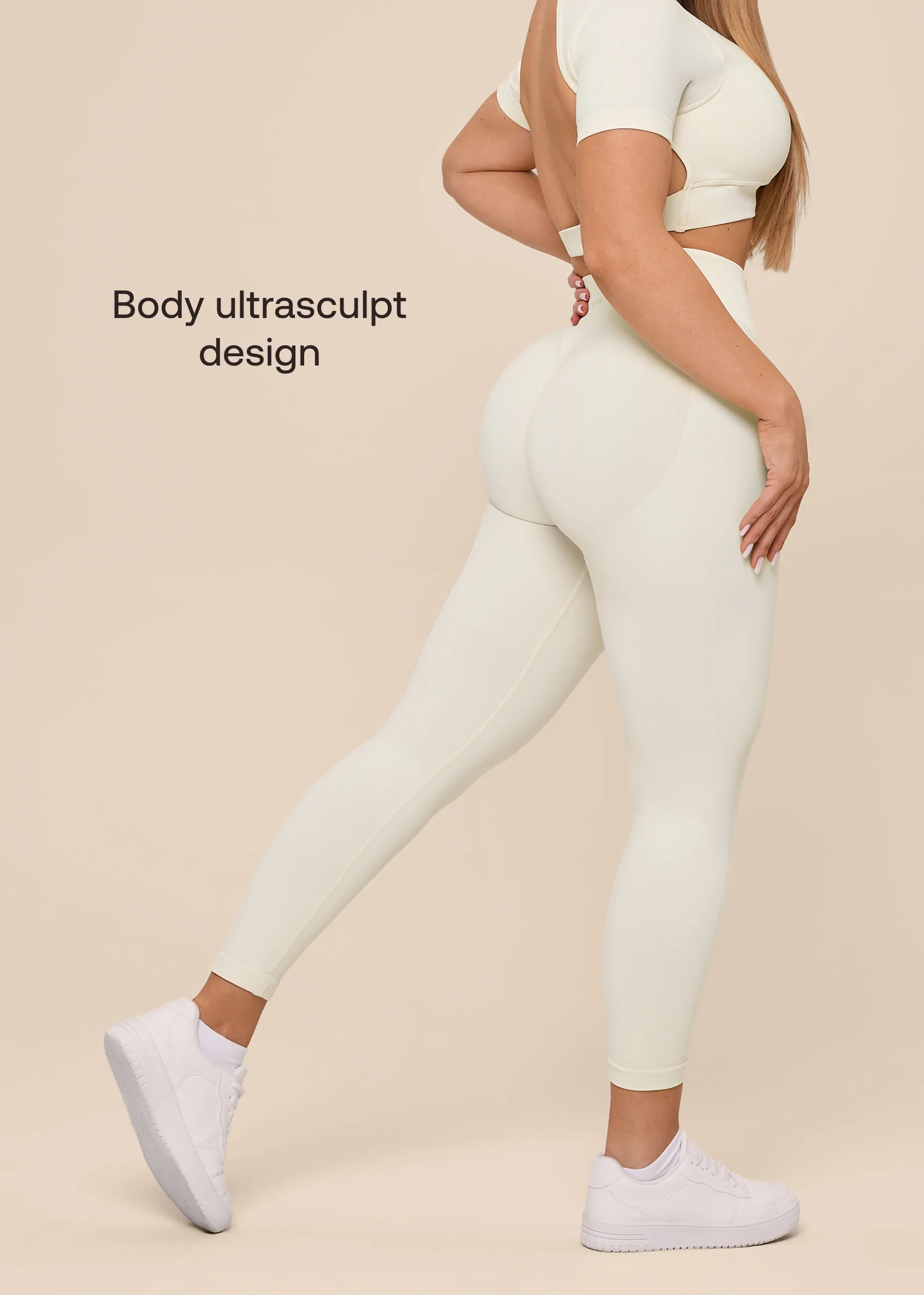 Ultrasculpt High Waisted Butt Lifting Tummy Control Shaping Training Leggings - Image 6